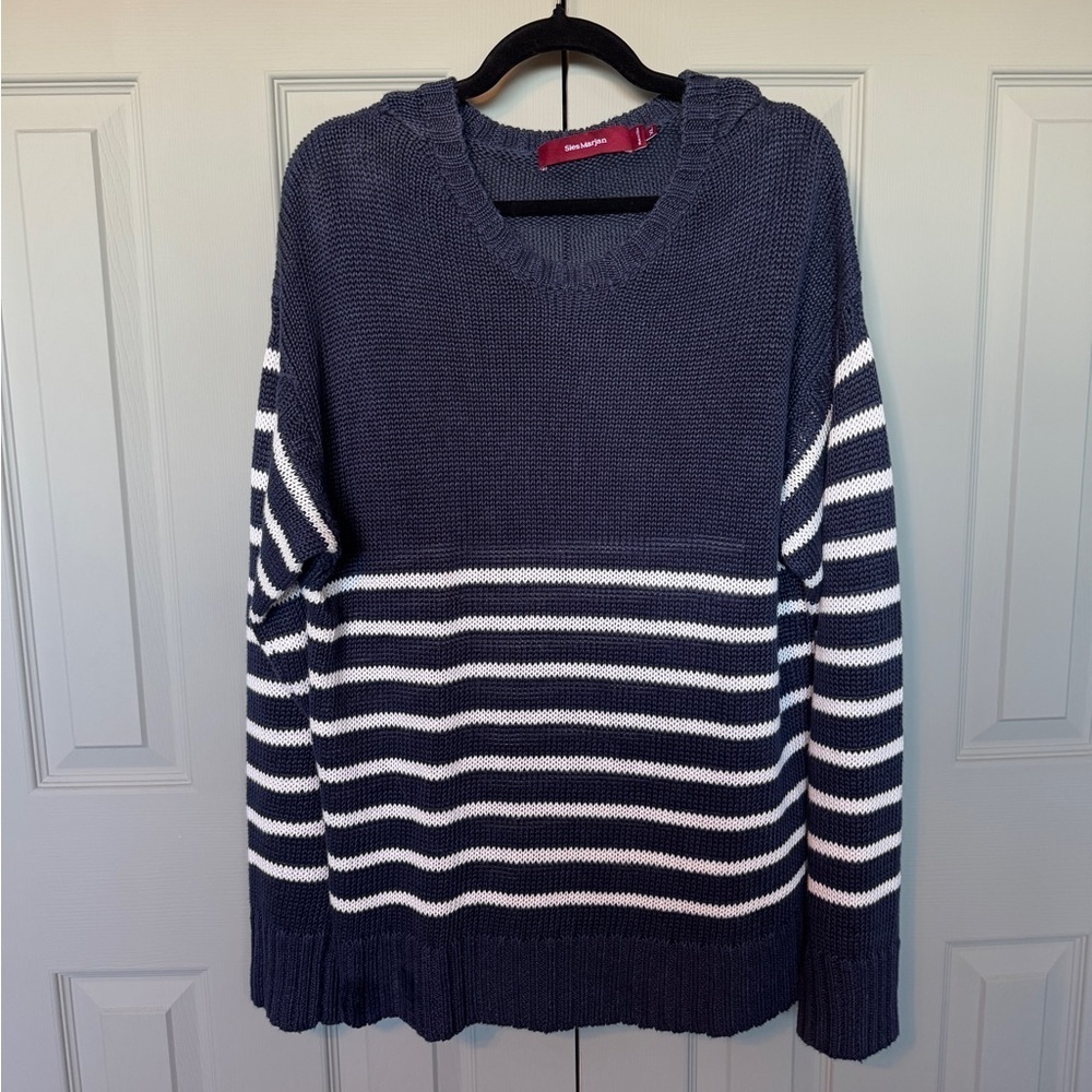 Sies Marjan Kyle Linen Striped Sweater - Picture 4 of 5